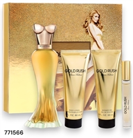 771566 Paris Hilton Gold Rush 4 Pc Gift Set 3.4