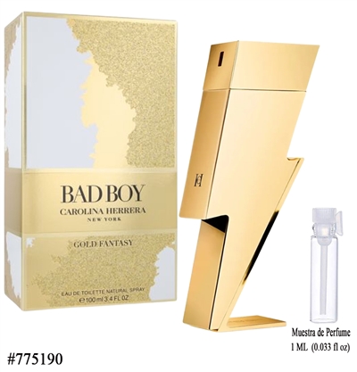 775190 Carolina Herrera Bad Boy Gold Fantasy 3.4