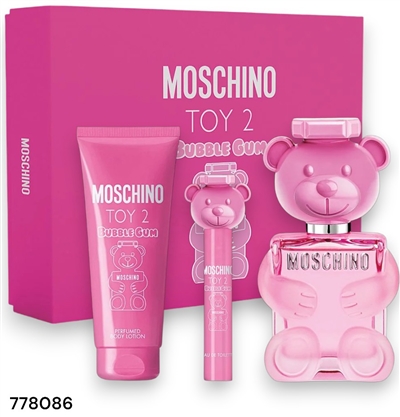 778086 Moschino Toy 2 Bubble Gum Gift Set 3pc