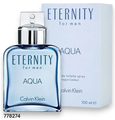 778274 CK ETERNITY AQUA 3.4 OZ EDT SPRAY FOR MEN