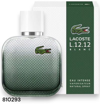 810293 LACOSTE L.12.12 BLANC EAU INTENSE 3.3 OZ