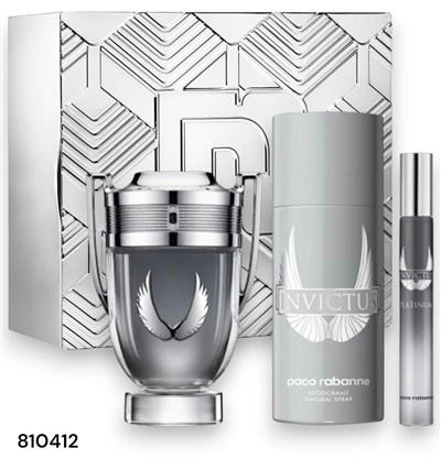 810412 PACO RABANNE INVICTUS PLATINUM 3.4 OZ